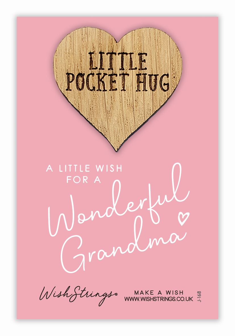 A Wish For A Wonderful Grandma Little Pocket Hug Wish Token