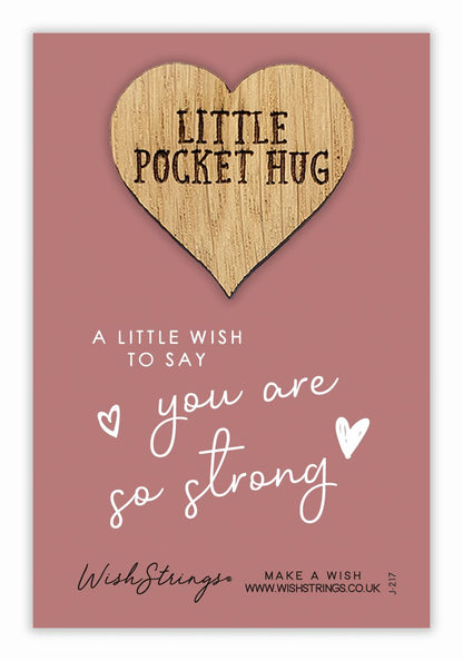 A Wish To Say You Are So Strong Little Pocket Hug Wish Token