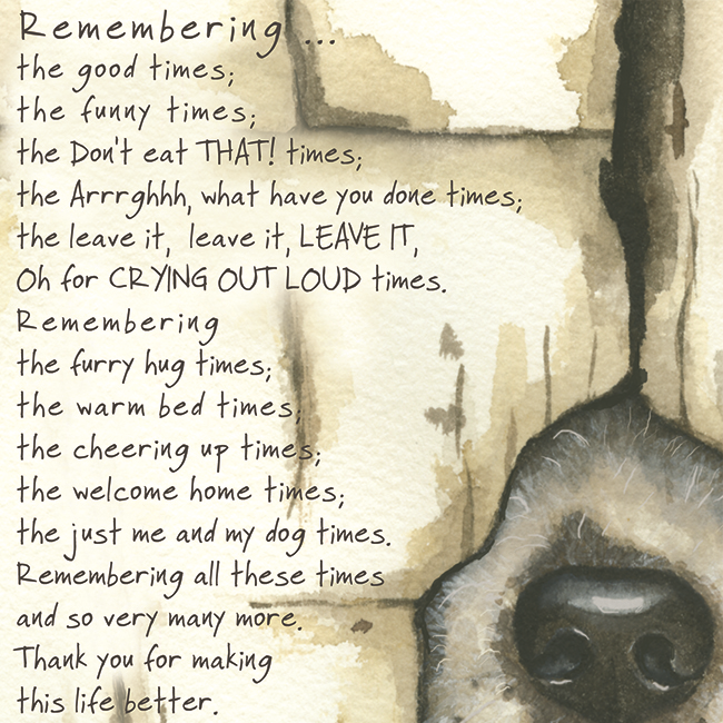 Remembering Dog Little Dog Laughed Greeting Card