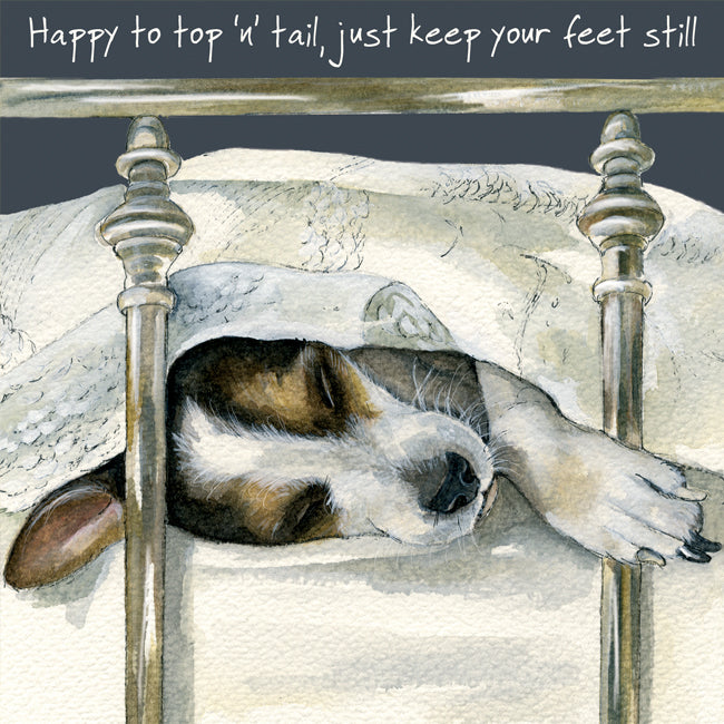 Top & Tail Little Dog Laughed Greeting Card