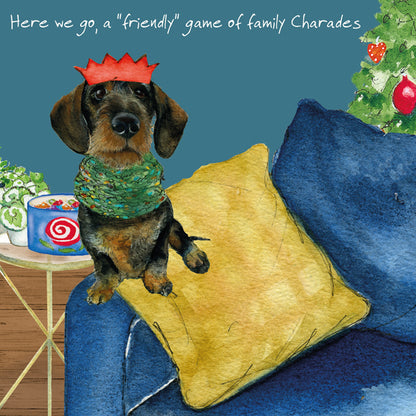 Dylan The Dog Plays Charades Little Dog Laughed Christmas Card