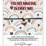Amazing In Every Way Wish String Bracelet With Lucky Charm