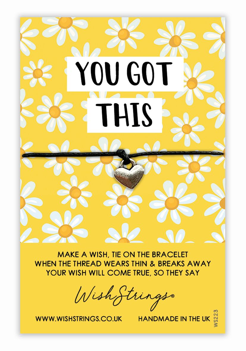 You Got This Wish String Bracelet With Lucky Charm