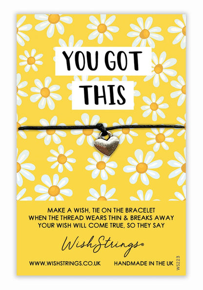 You Got This Wish String Bracelet With Lucky Charm