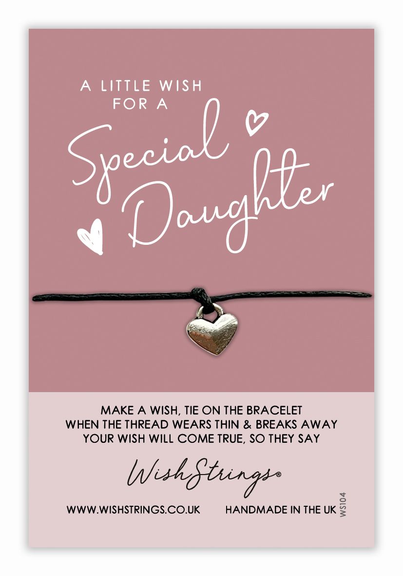For A Special Daughter Wish String Bracelet With Lucky Charm