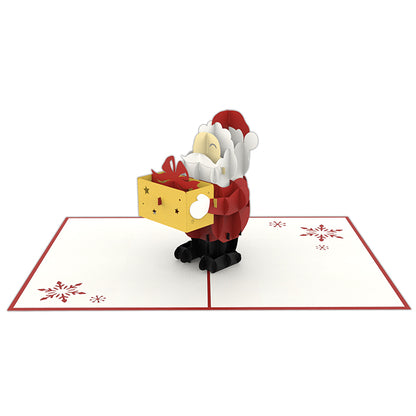 Xmas Santa Laser Cut Pop Up Christmas Card
