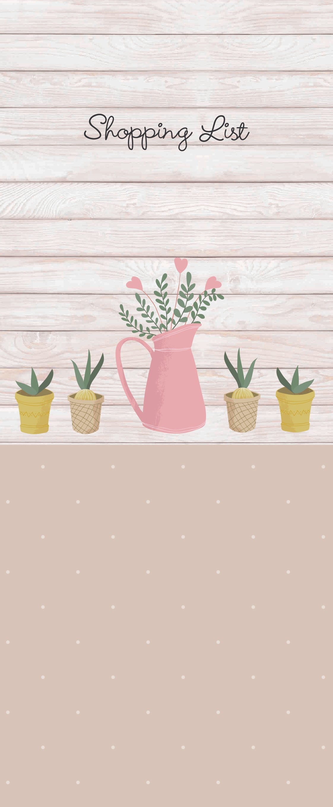 Gifted Stationery Potting Shed Plants Magnetic Shopping List