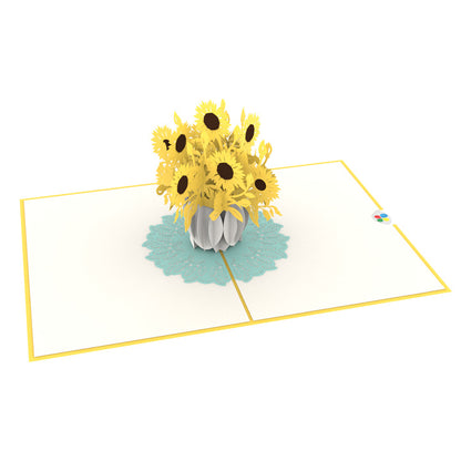 Sunflower Laser Cut Pop Up Greeting Card