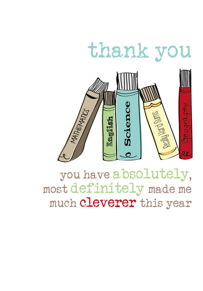 Teacher Thank You Sparkle Finished Greeting Card