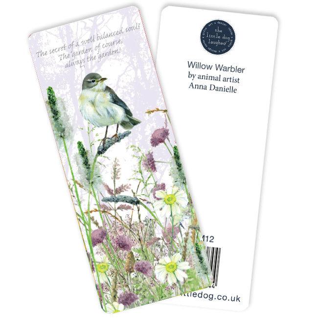Tuppence A Bag Willow Warbler Bird Themed Bookmark