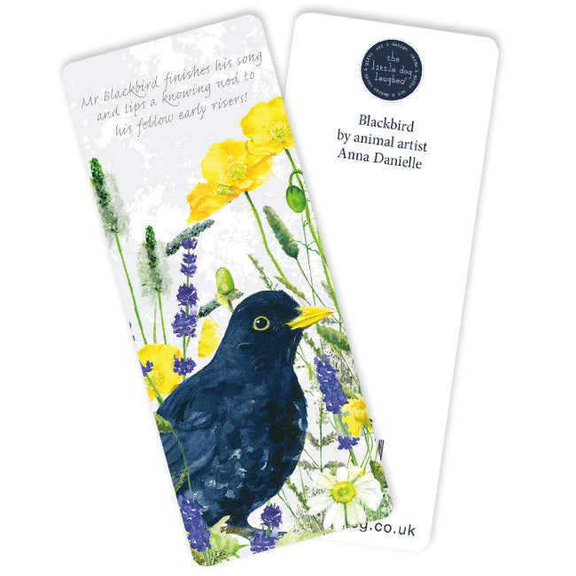 Tuppence A Bag Blackbird Bird Themed Bookmark