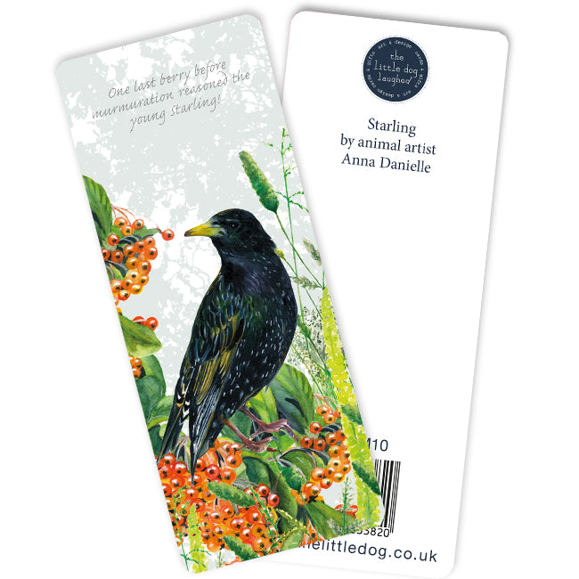 Tuppence A Bag Starling Bird Themed Bookmark