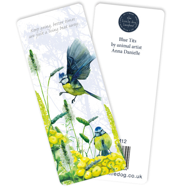 Tuppence A Bag Blue Tits Bird Themed Bookmark