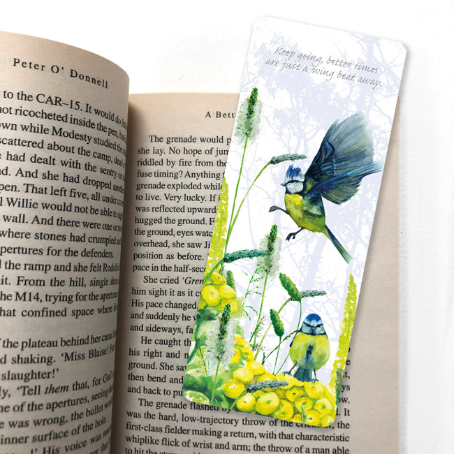 Tuppence A Bag Blue Tits Bird Themed Bookmark