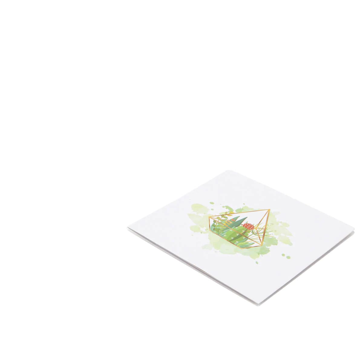 Terrarium Miniature Garden Pop Up Greeting Card