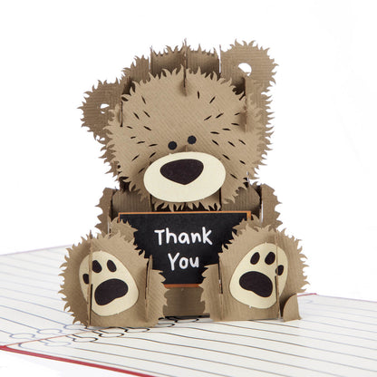Thank You Teacher Pop-Up Thank You Greeting Card Blank Inside