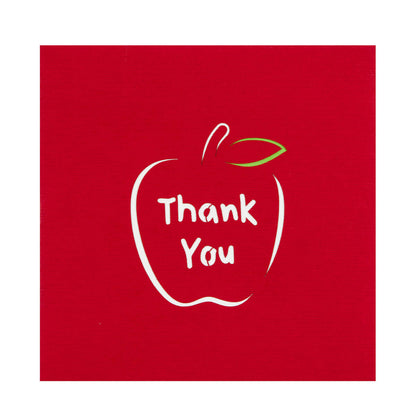 Thank You Teacher Pop-Up Thank You Greeting Card Blank Inside