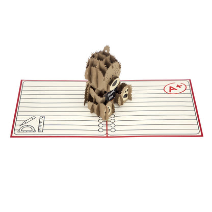 Thank You Teacher Pop-Up Thank You Greeting Card Blank Inside