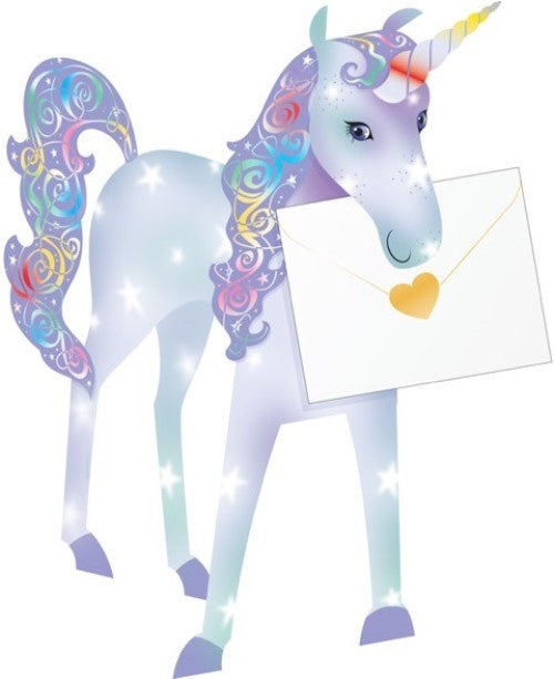 Unicorn 3D Special Delivery Animal Greeting Card