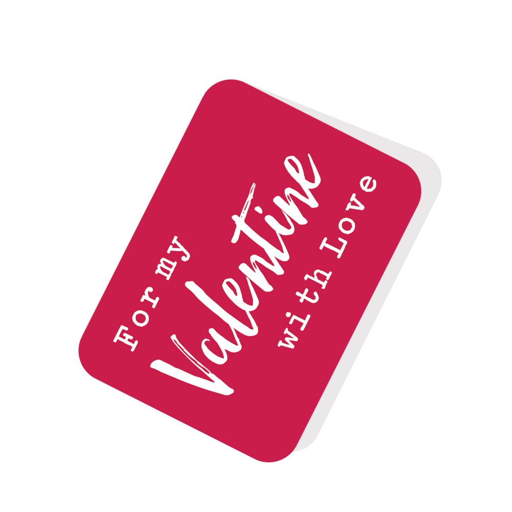 Love Hearts For My Valentine With Love Pop Up Card