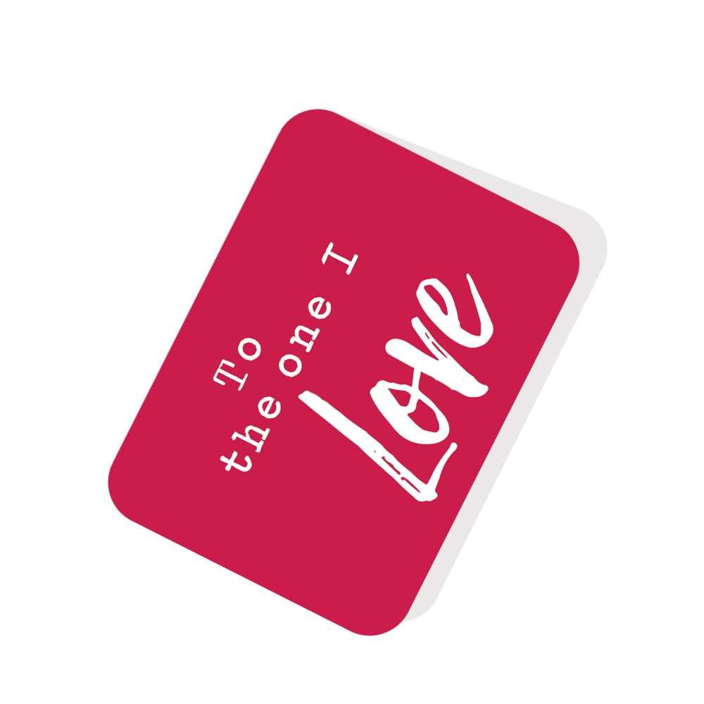 To The One I Love Red Tag
