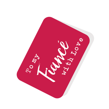 To My Fiancé With Love Happy Easter Pop Up Greeting Card