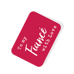 To My Fiancé With Love Red Tag