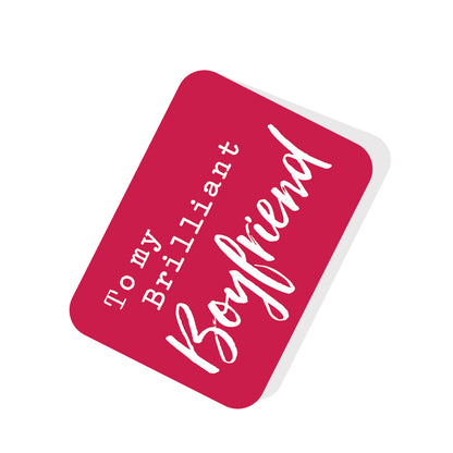 Love Hearts Brilliant Boyfriend Pop Up Card