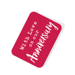 With Love on Our Anniversary Red Tag