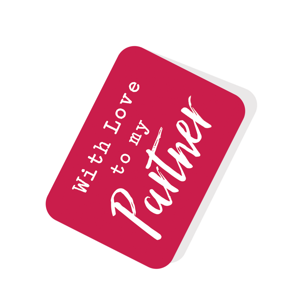 With Love To My Partner Happy Easter Spring Celebration Pop Up Greeting Card