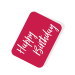 Happy Birthday Red Tag