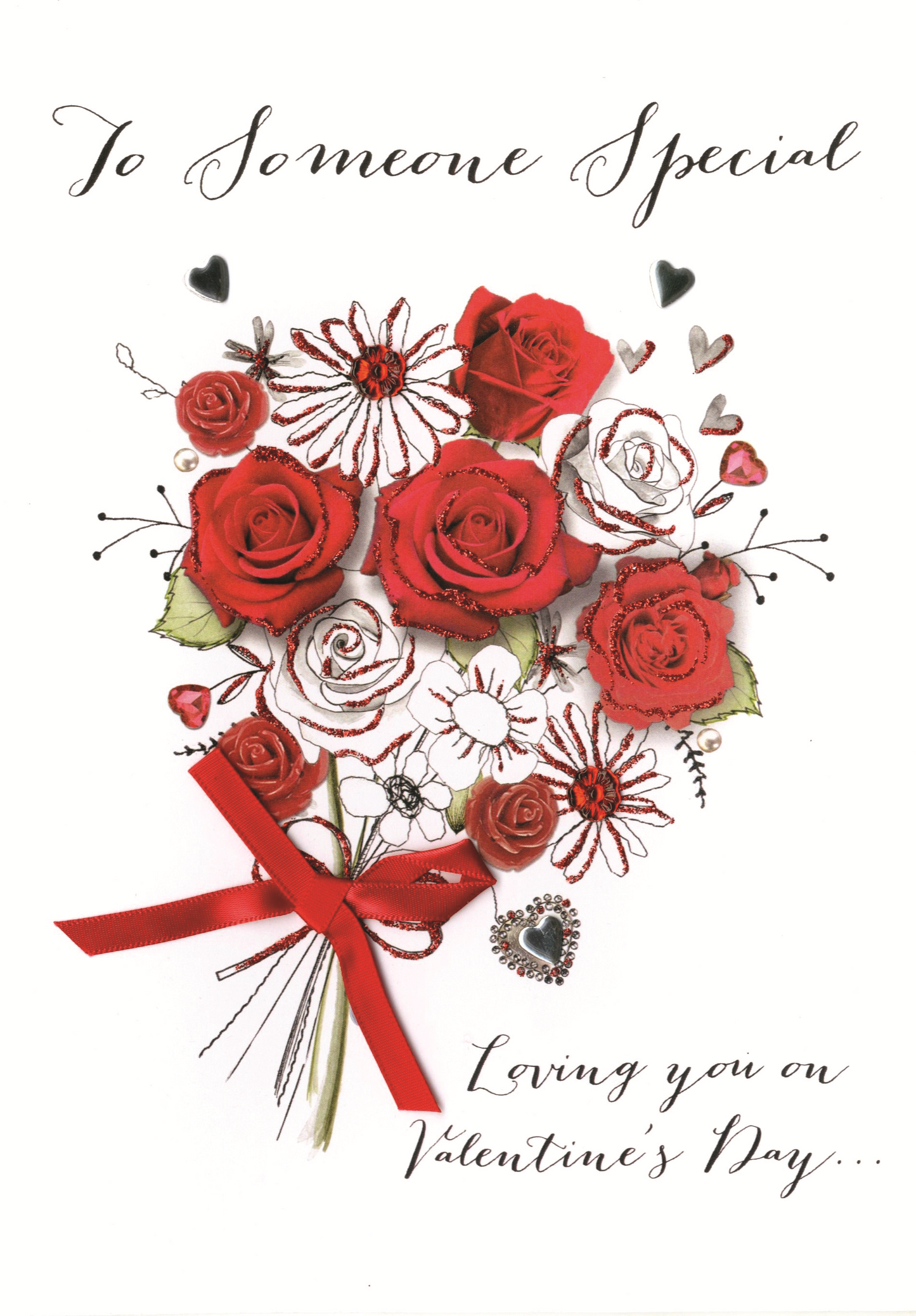 Someone Special Embellished Joie De Vivre Valentine's Greeting Card