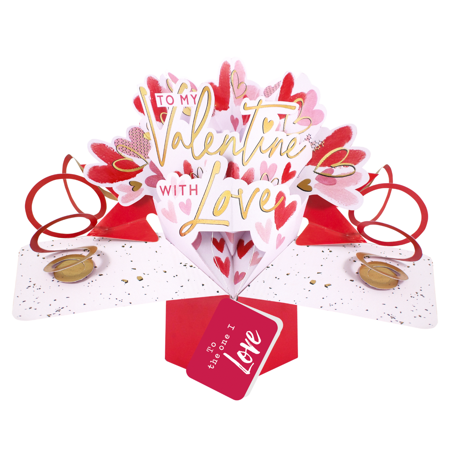 To My Valentine To The One I Love Pop Up Card
