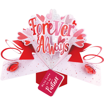 Forever & Always To My Partner Pop Up Card