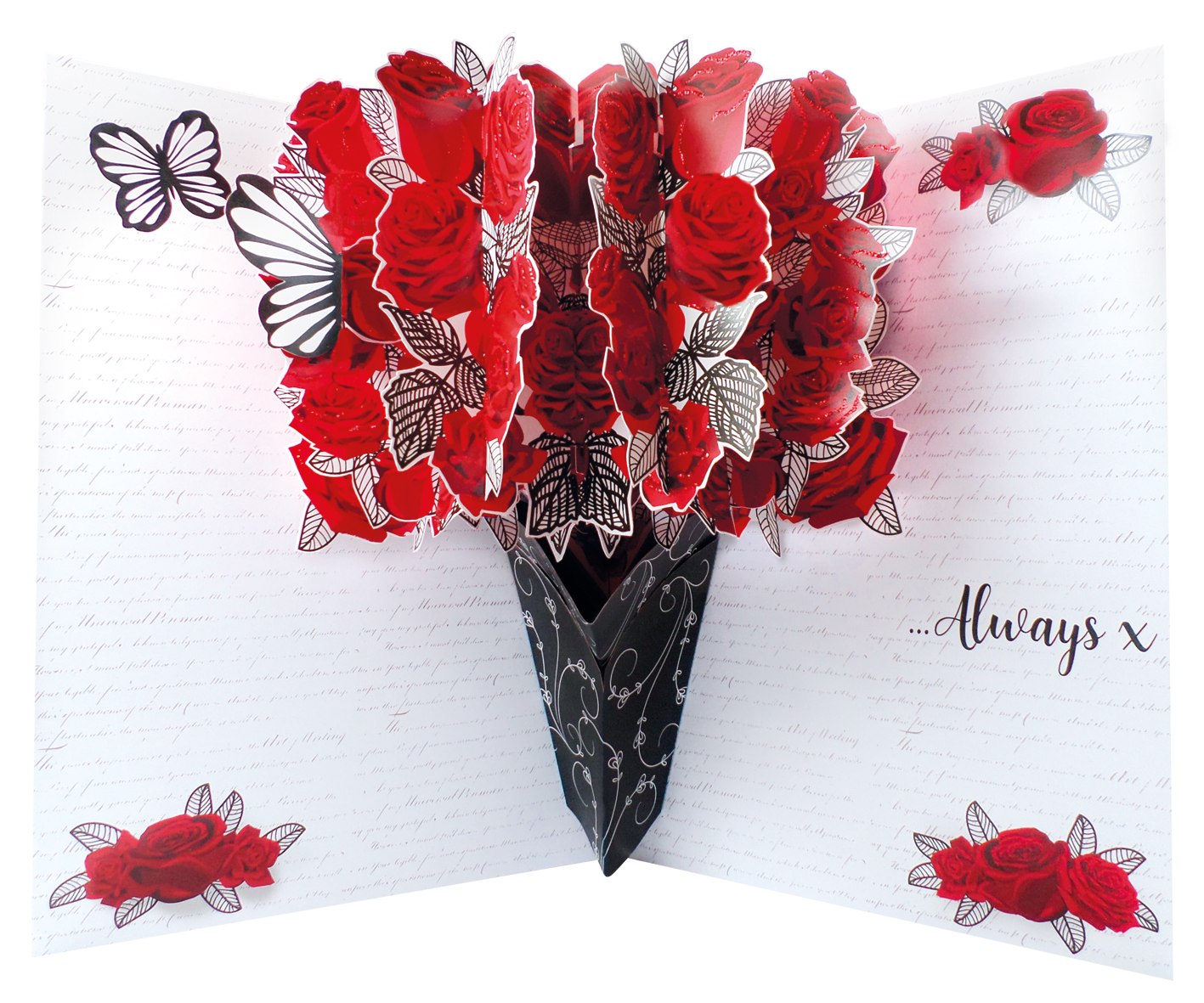 Pop Out For My Valentine With Love Greeting Card Large