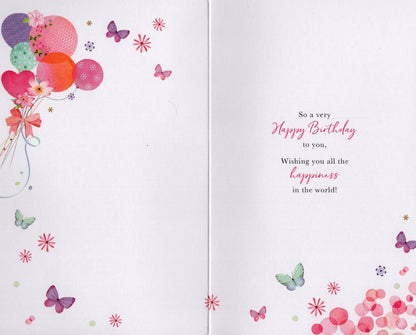 Beautiful Daughter Embellished Birthday Greeting Card