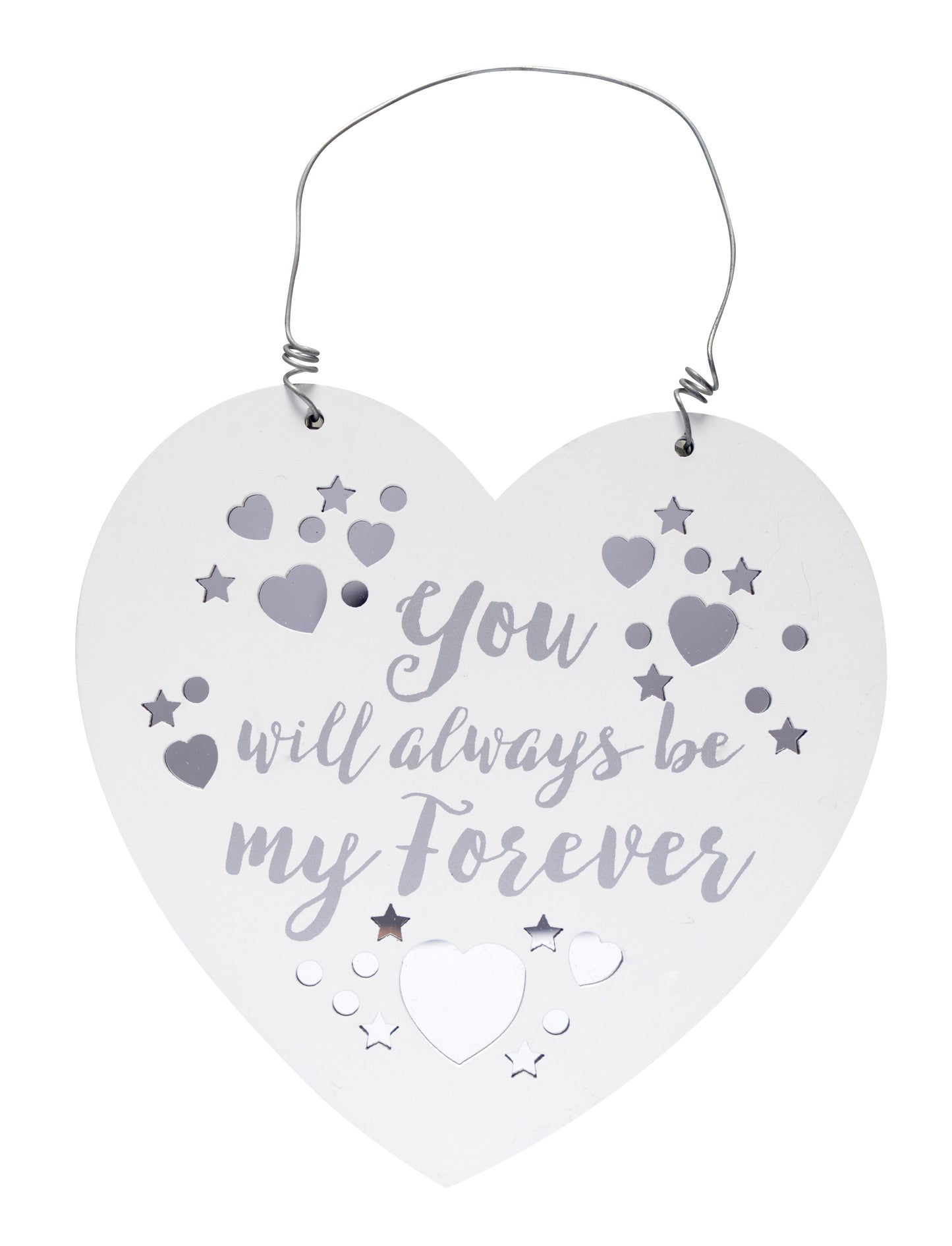 Be My Forever Wooden Hanging Heart Plaque Wedding Gift