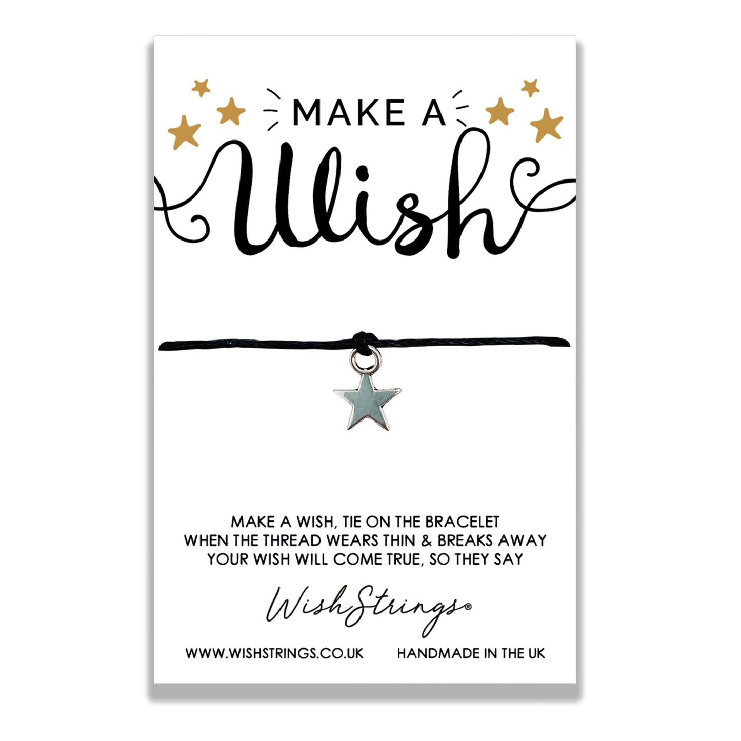 Make A Wish Wish String Bracelet With Lucky Charm