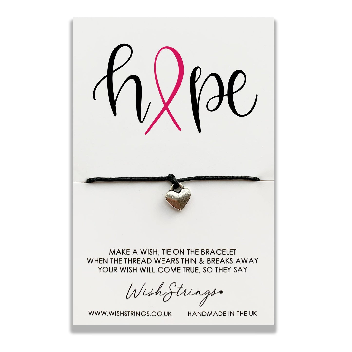 Hope Wish String Bracelet With Lucky Charm