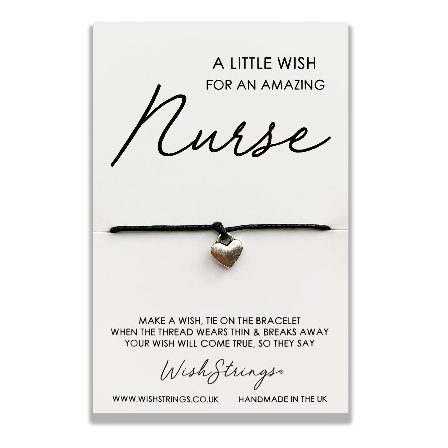 Amazing Nurse Wish String Bracelet With Lucky Charm