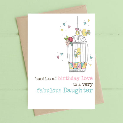 Fabulous Daughter Birthday Greeting Card