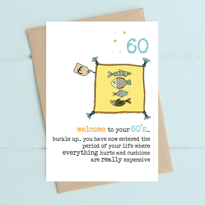 Welcome To Your 60's Sixty Birthday Greeting Card