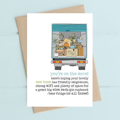 You're On The Move! Lovely New Home Greeting Card