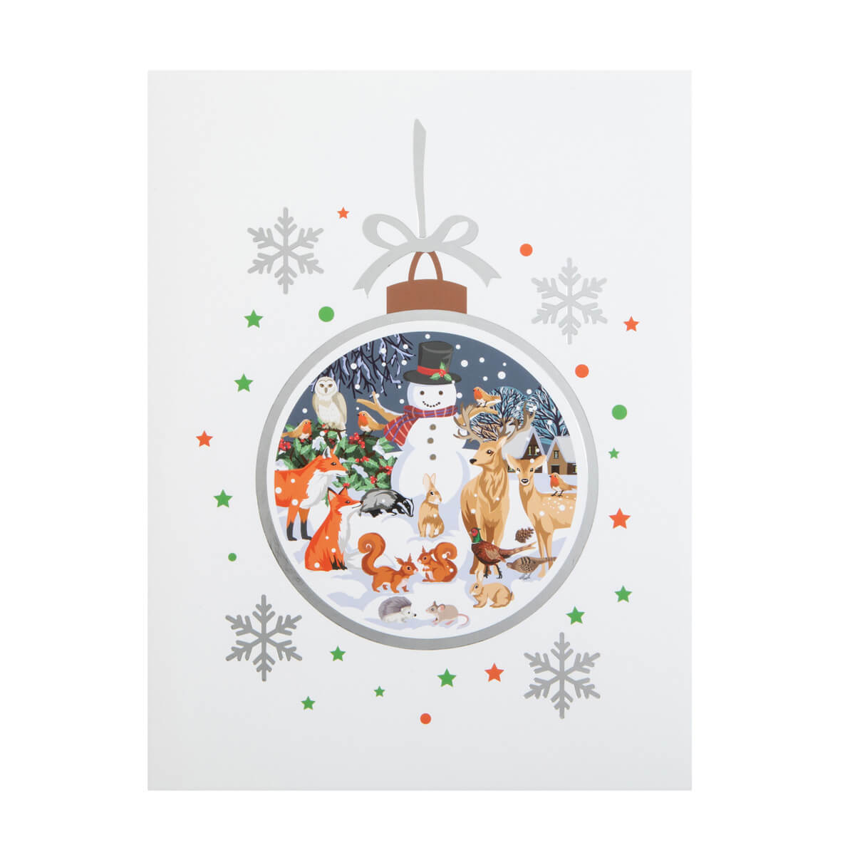 Winter Woodland Scene Pop Up Christmas Greeting Card