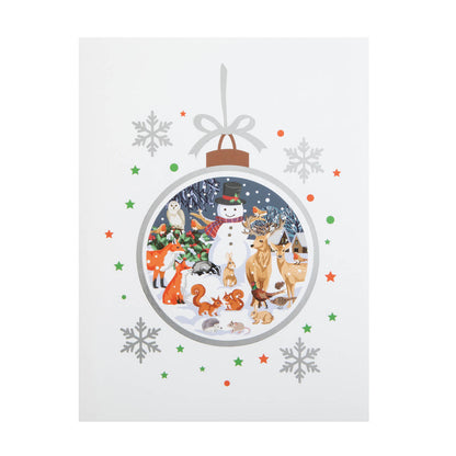 Winter Woodland Scene Pop Up Christmas Greeting Card