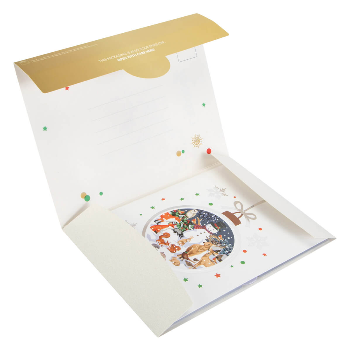 Winter Woodland Scene Pop Up Christmas Greeting Card