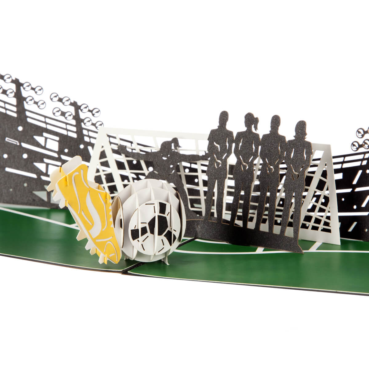 Women's Football Team Pop Up Greeting Card