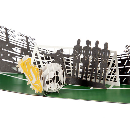 Women's Football Team Pop Up Greeting Card