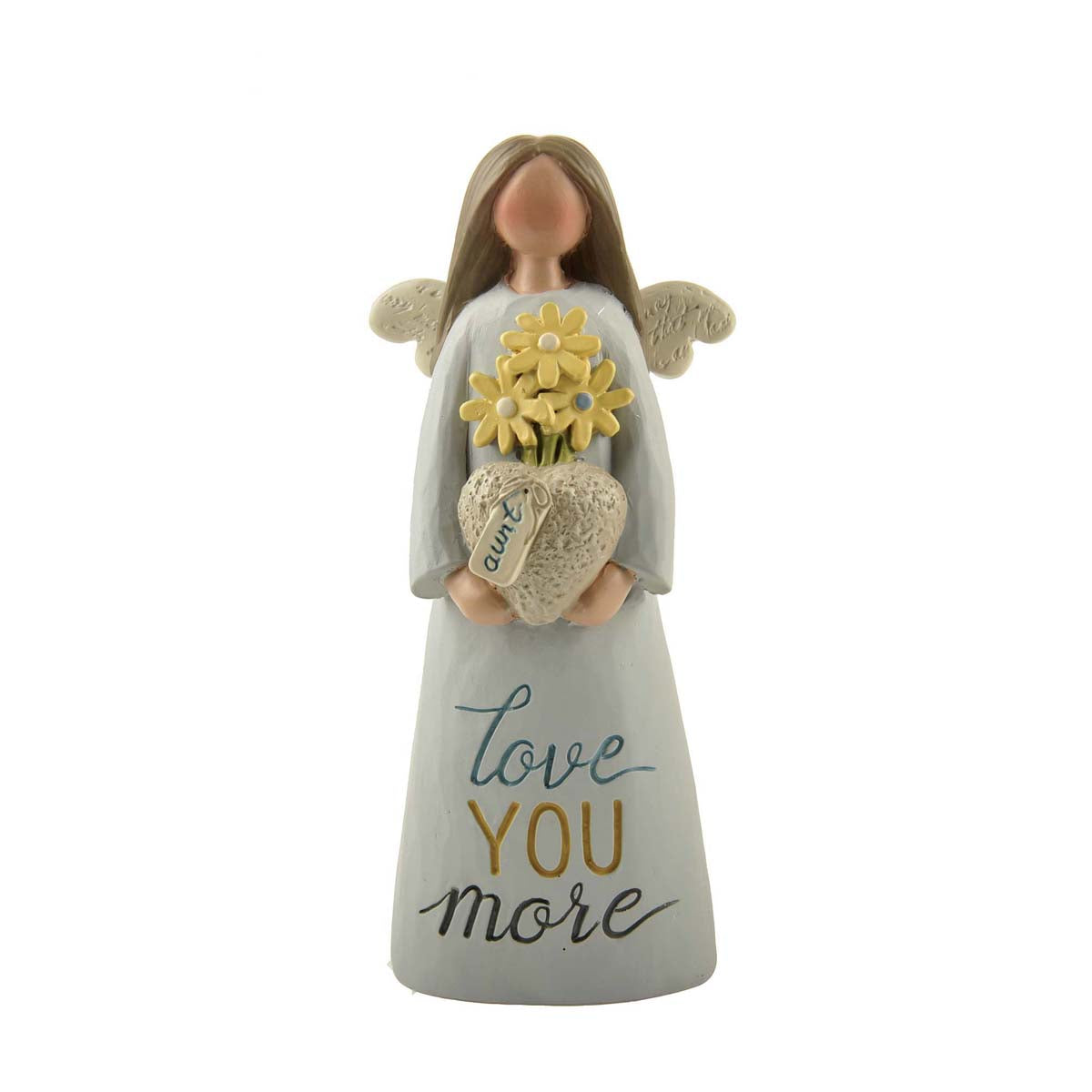 Aunt Love You More Feather & Grace Angel Figurine Guardian Angel Gift
