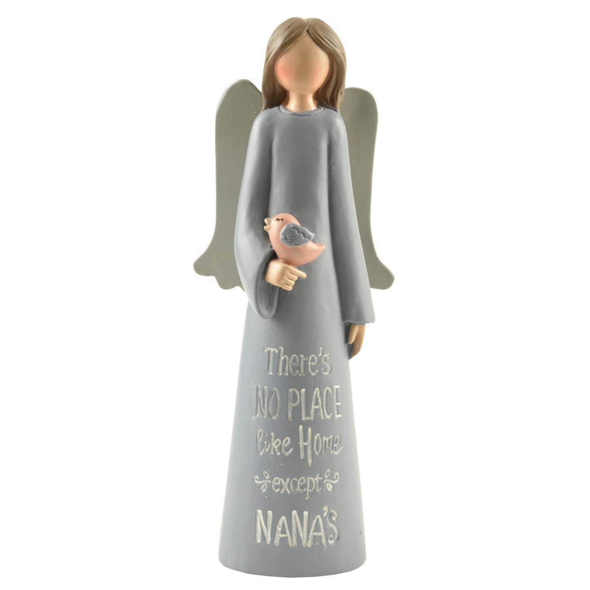 Nana's No Place Like Home Feather & Grace Angel Figurine Guardian Angel Gift